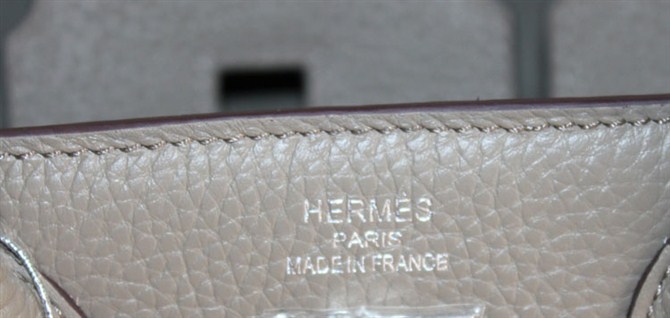 High Quality Fake Hermes Birkin Hello Kitty 35CM Togo Leather Bag Grey HK0001 (4)